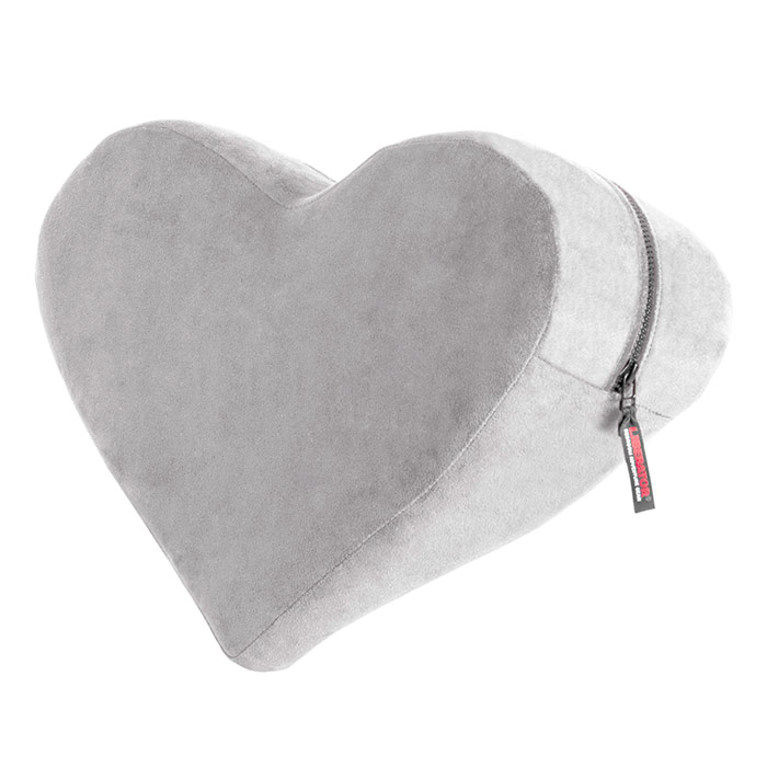 Heart Wedge Sensual Positioning Pillow, Grey, Liberator Bedroom Adventure Gear