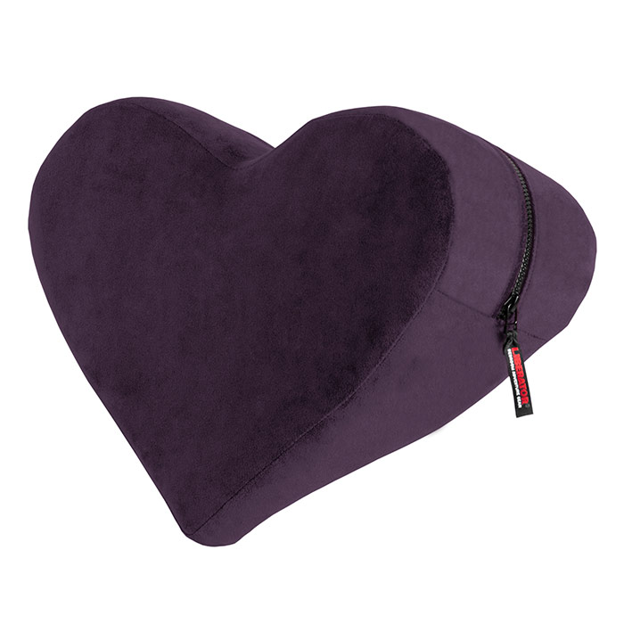 Heart Wedge Sensual Positioning Pillow, Plum, Liberator Bedroom Adventure Gear