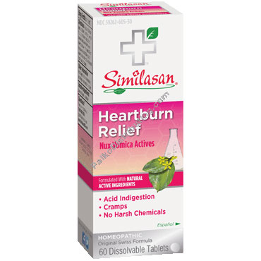 Heartburn Relief, 90 Chewable Tablets, Similasan