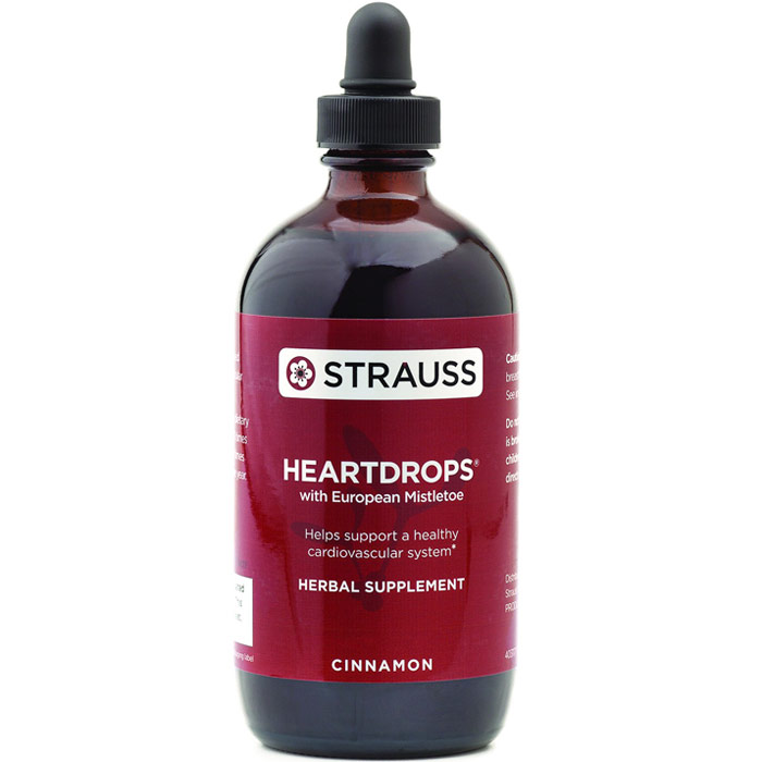 Heartdrops (Heart Drops Herbal Liquid) - Cinnamon, 3.4 oz, Strauss Naturals