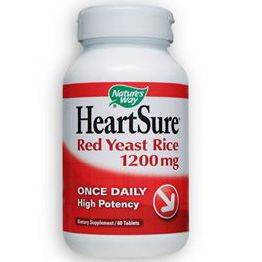 HeartSure Red Yeast Rice 1200 mg, 60 Tablets, Natures Way