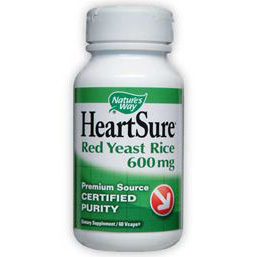 HeartSure Red Yeast Rice 600 mg, 120 Vegicaps, Natures Way