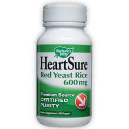 Nature's Way HeartSure Red Yeast Rice 600 mg, 60 Vegicaps, Nature's Way