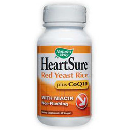 HeartSure Red Yeast Rice Plus CoQ10, 60 VegiCaps, Natures Way