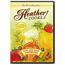 Heather Cooks! IBS Cooking Show DVD, Featuring Heather Van Vorous, 1 DVD + 8 Recipe Cards, Heathers Tummy Care