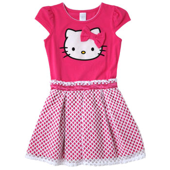 Hello Kitty Girls Dress, Pink