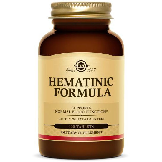 Hematinic Formula, 100 Tablets, Solgar