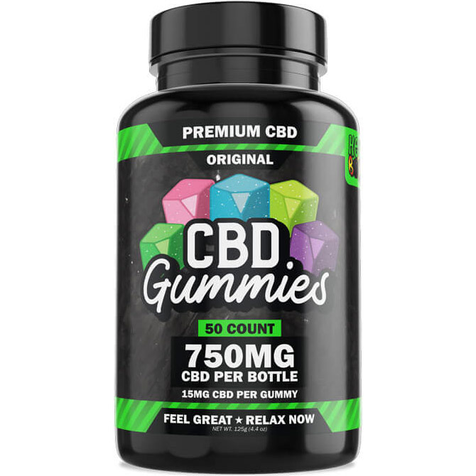 Hemp Bombs CBD Gummies, Certified Pure CBD Blend, 25 Gummies