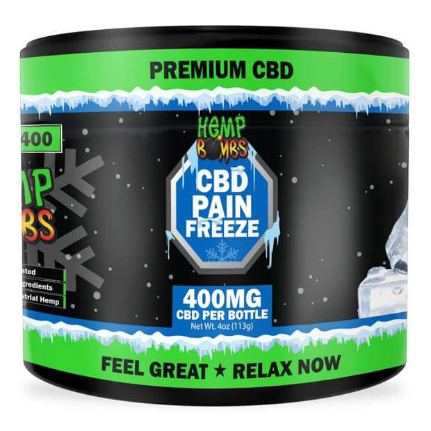 Hemp Bombs CBD Pain Freeze, Pain Relief Rub, Value Size, 4 oz