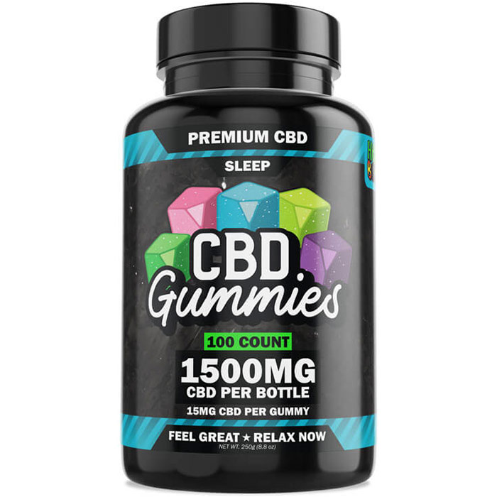 Hemp Bombs CBD Sleep Gummies, Value Size, 60 Count