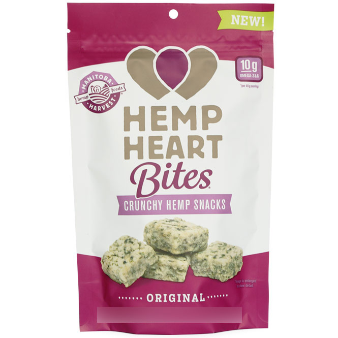 Hemp Heart Bites, Crunchy Hemp Snack, Original, 1.6 oz, Manitoba Harvest Hemp Foods