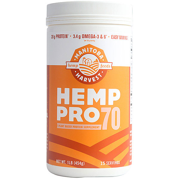 Hemp Pro 70 Protein Powder, 16 oz, Manitoba Harvest Hemp Foods