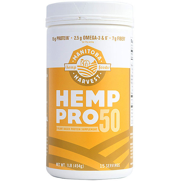 Manitoba Harvest Hemp Protein Powder, 50% Protein, 16 oz, Manitoba Harvest