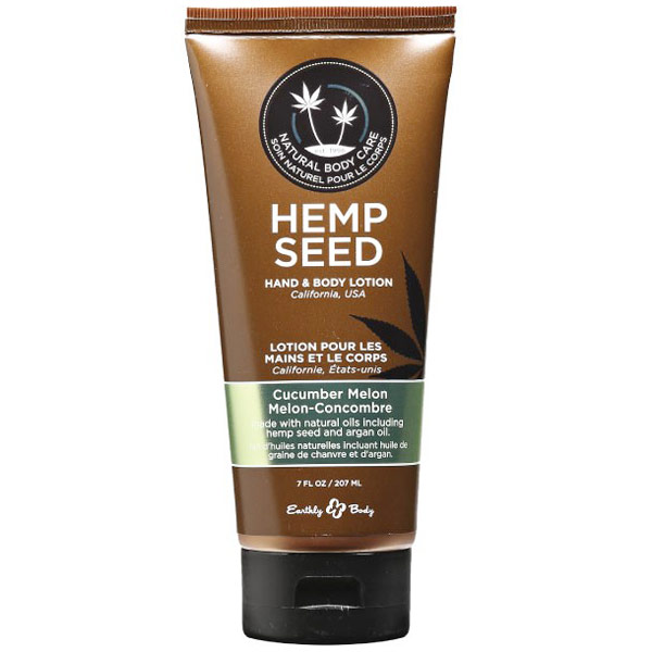 Hemp Seed Hand & Body Lotion, Cucumber Melon, 7 oz, Earthly Body