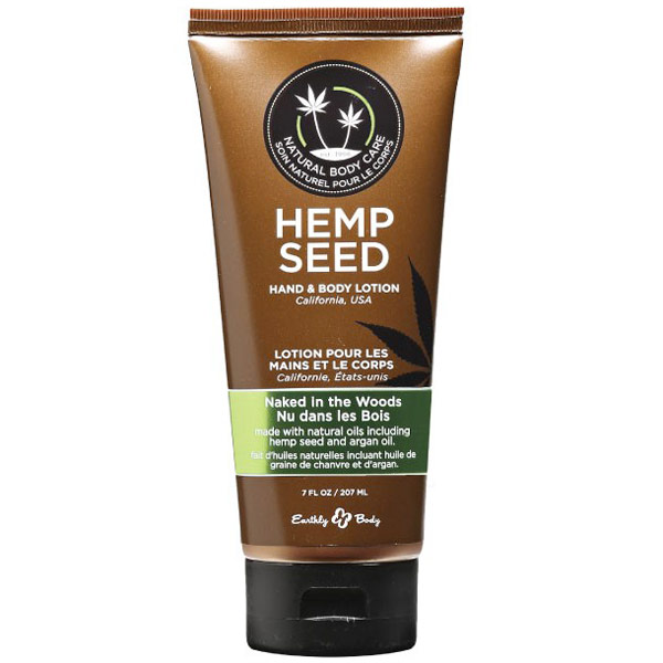 Hemp Seed Hand & Body Lotion, Naked in the Woods, 7 oz, Earthly Body