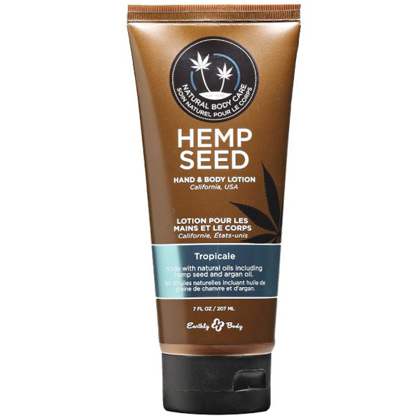 Earthly Body Hemp Seed Hand & Body Lotion, Tropicale, 8 oz, Earthly Body