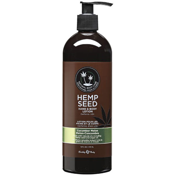 Hemp Seed Hand & Body Lotion, Cucumber Melon, 16 oz, Earthly Body