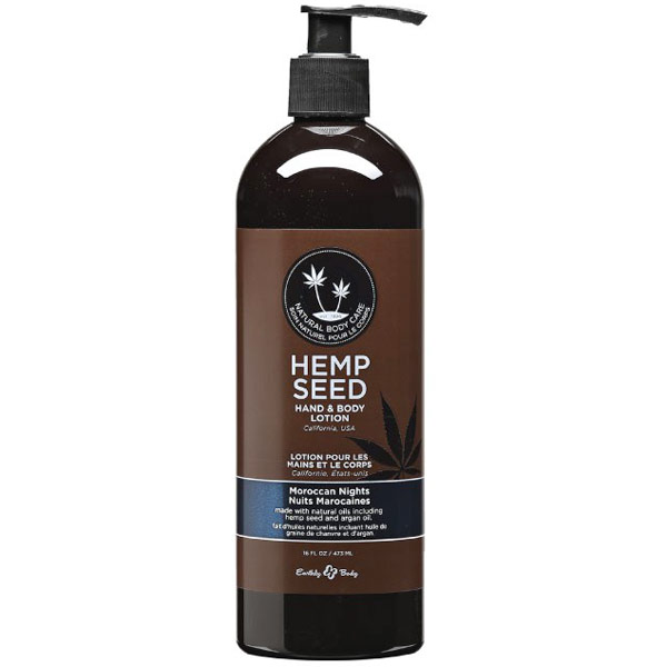 Hemp Seed Hand & Body Lotion, Moroccan Nights, 16 oz, Earthly Body