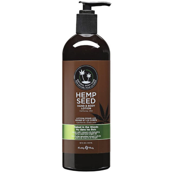 Hemp Seed Hand & Body Lotion, Naked in the Woods, 16 oz, Earthly Body