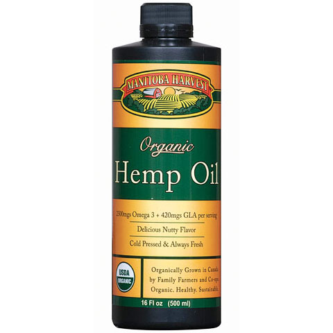 Hemp Seed Oil, Certified Organic, 16 oz, Manitoba Harvest Hemp Foods