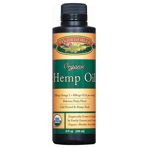 Hemp Seed Oil, Certified Organic, 8 oz, Manitoba Harvest Hemp Foods