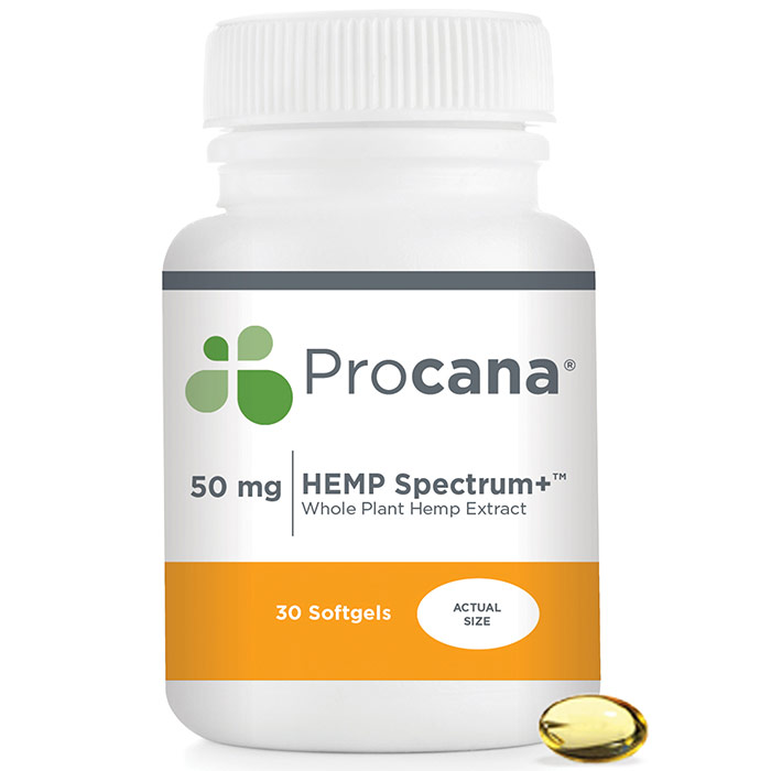 Hemp Spectrum+ Softgel 50 mg, 30 Softgels, Procana Laboratories