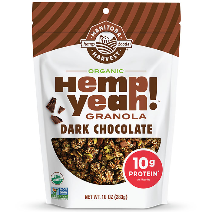 Hemp Yeah! Granola, Organic, Dark Chocolate, 10 oz, Manitoba Harvest Hemp Foods