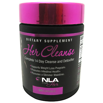 Her Cleanse, Complete 14-Day Female Cleanse & Detoxifier, 60 Capsules, NLA for Her