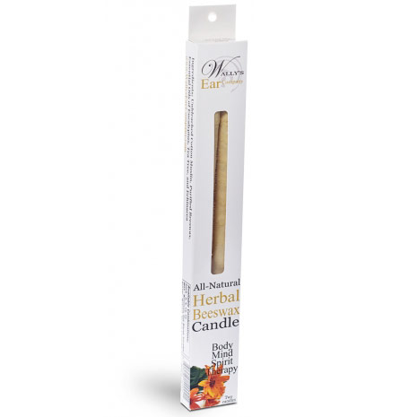 Herbal Beeswax Hollow Ear Candles, 2 pk, Wallys Natural Products