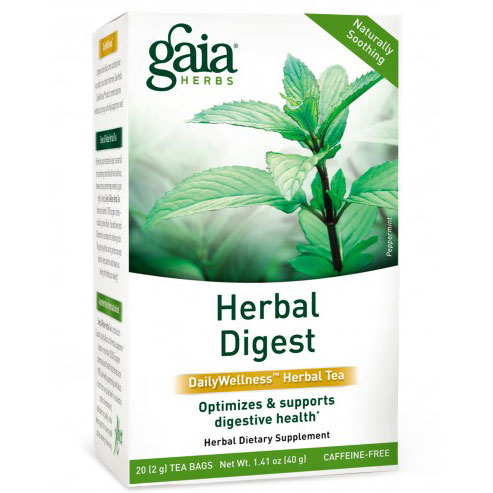 Gaia Herbs Herbal Digest Tea, 20 Tea Bags, Gaia Herbs