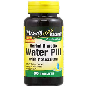 Natural Herbal Diuretic Water Pill, 90 Tablets, Mason Natural