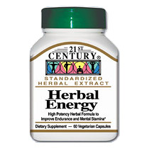 Herbal Energy 60 Vegetarian Capsules, 21st Century