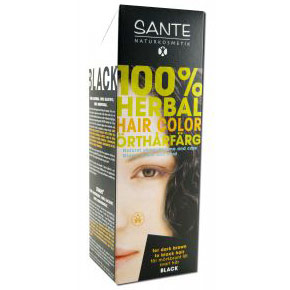 Herbal Hair Color, Black, 100 g, Sante Naturkosmetik