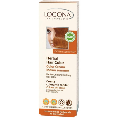 Logona Naturkosmetik Herbal Hair Color Cream, Indian Summer, 5.1 oz, Logona Naturkosmetik