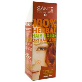 Herbal Hair Color, Flame Red, 100 g, Sante Naturkosmetik