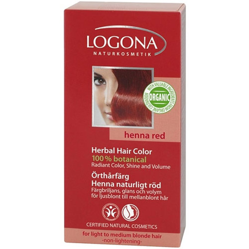 Logona Naturkosmetik Herbal Hair Color, Henna Red, 3.5 oz, Logona Naturkosmetik