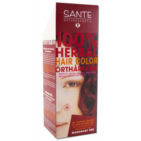 Herbal Hair Color, Mahogany Red, 100 g, Sante Naturkosmetik