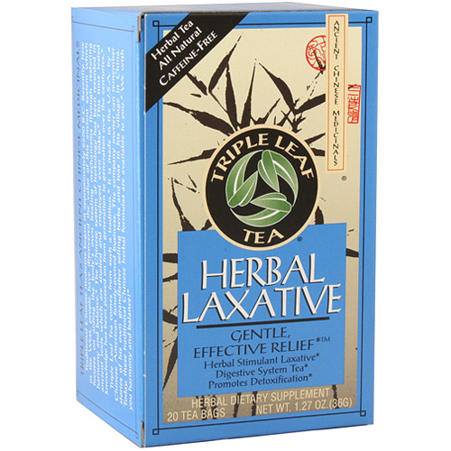 Herbal Laxative Tea, 20 Tea Bags x 6 Box, Triple Leaf Tea