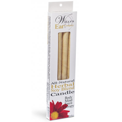 Herbal Soy Blend Hollow Ear Candles, 4 pk, Wallys Natural Products