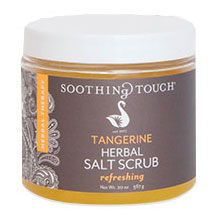 Herbal Salt Scrub, Tangerine, 20 oz, Soothing Touch