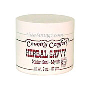 Country Comfort Herbals Herbal Savvy Goldenseal Myrrh Salve, 1 oz Cream, Country Comfort