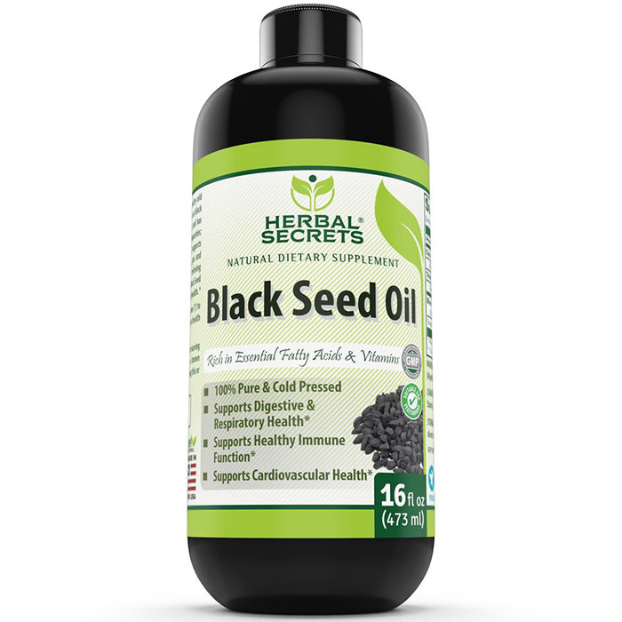 Herbal Secrets Black Seed Oil, 16 oz, Amazing Nutrition