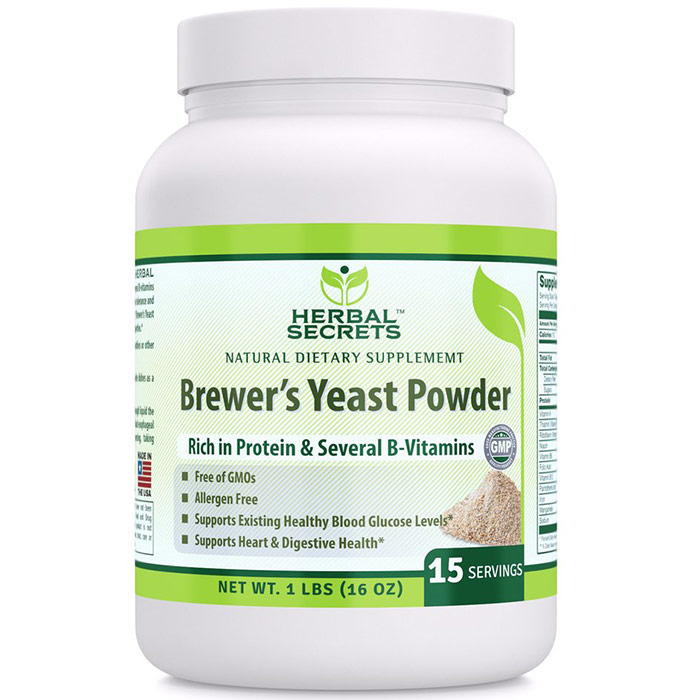 Herbal Secrets Brewers Yeast Powder, 16 oz, Amazing Nutrition