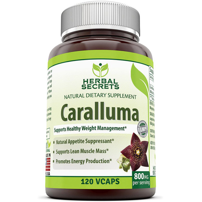 Herbal Secrets Caralluma, 120 Veggie Capsules, Amazing Nutrition
