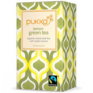 Pukka Herbs Organic Herbal Tea, Lemon Green Tea, 20 Tea Bags, Pukka Herbs