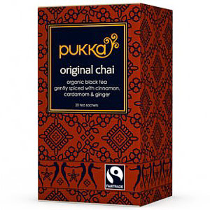 Organic Herbal Tea, Original Chai, 20 Tea Bags, Pukka Herbs