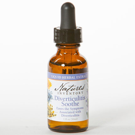 Herbal Tincture, Diverticulitis Soothe, 1 oz, Natures Inventory