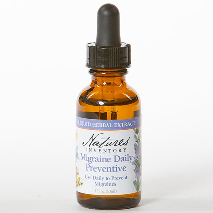 Herbal Tincture, Migraine Daily Preventive, 1 oz, Natures Inventory