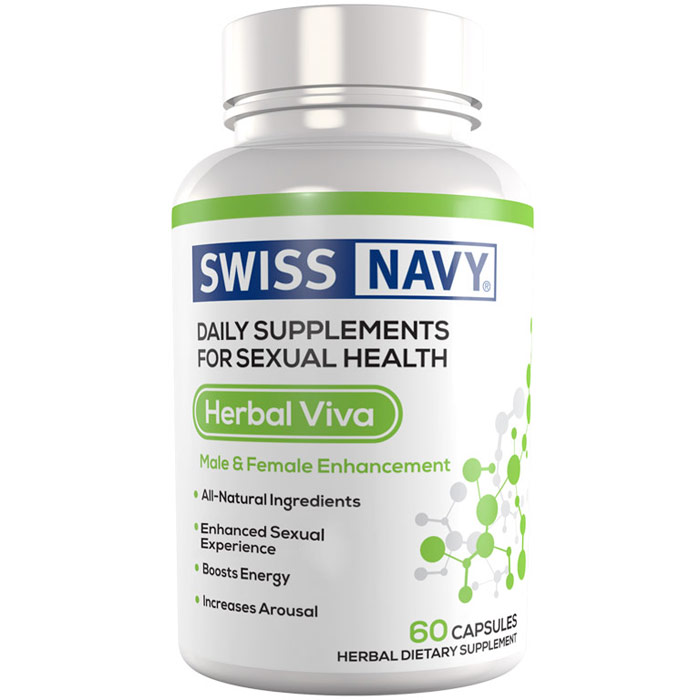 Swiss Navy Herbal Viva, Male & Female Enhancement, 60 Capsules, MD Science Lab