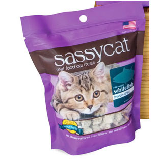 Herbsmith Sassy Cat Treats - Freeze Dried Wild Caught Whitefish, 1.25 oz